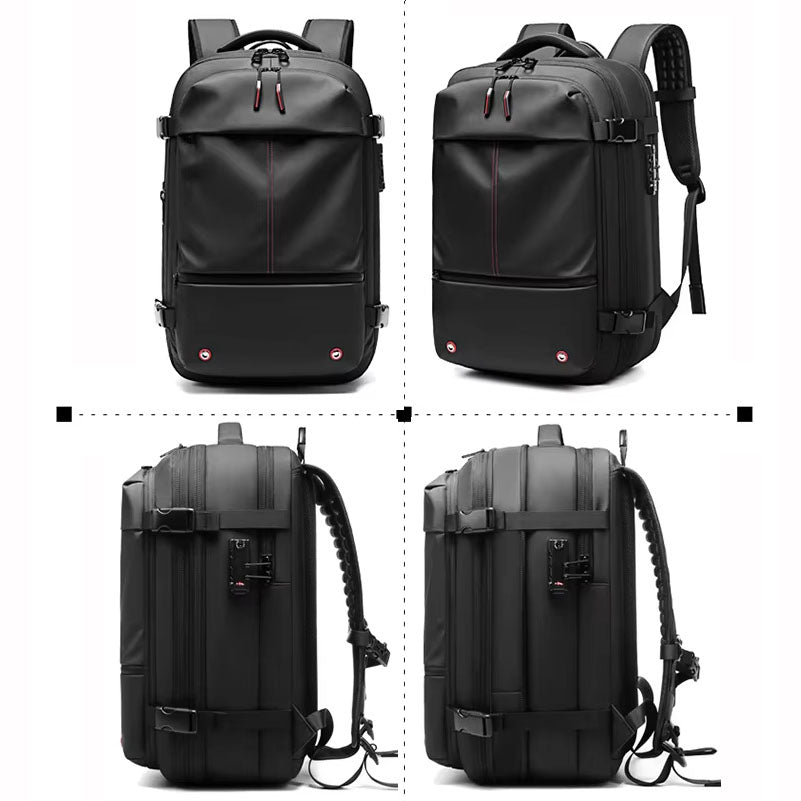 A Mochila de Viagem com Cadeado e Compressão a Vácuo Essence Trip + Brinde Necessaire