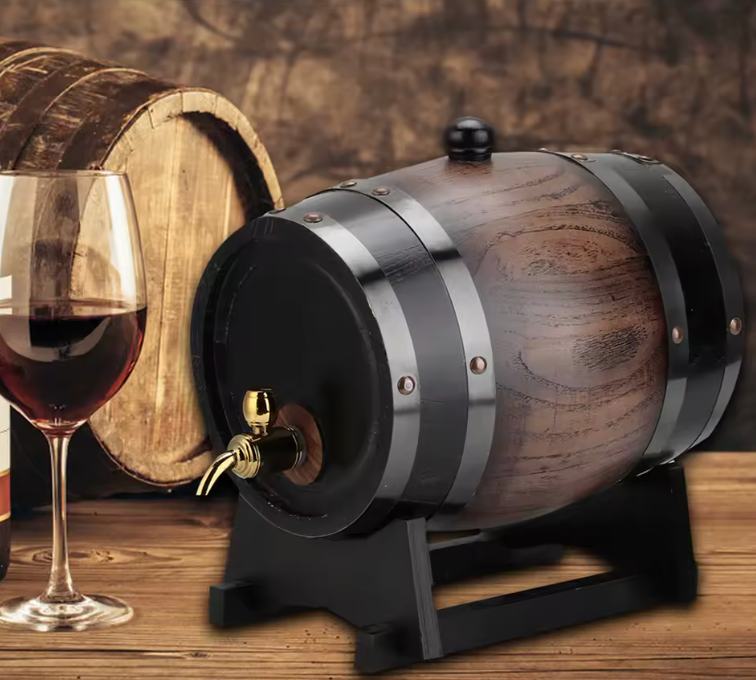 Barril Carvalho para vinho 3 litros (Personalizamos nome)