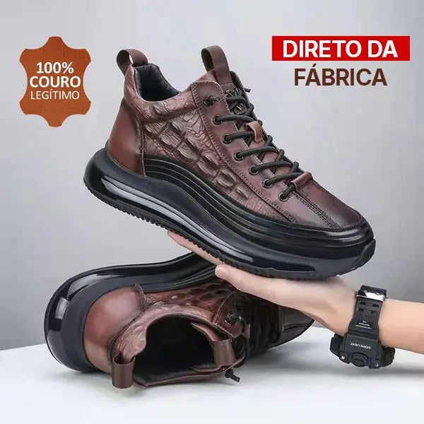 Sapatênis de Couro Domani Edição 2025 Masculino - Exclusivo da Fábrica
